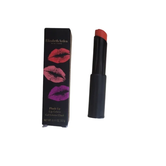 Elizabeth Arden Lipstick Plush Up Gelato .11oz Poppy Pout #16 Full Size . New - Picture 3 of 6